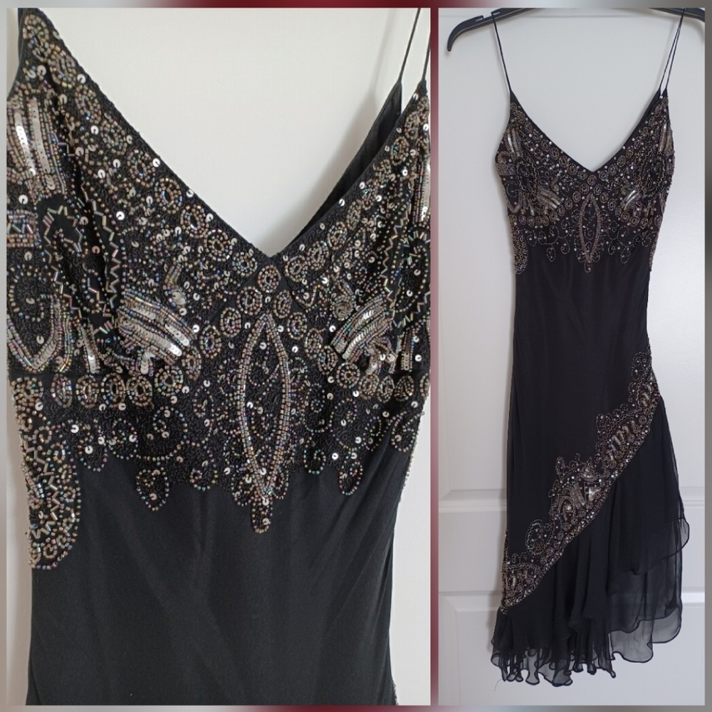 Cocktail dress with rhinestones